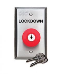 SDC 432KLDUR Lockdown Mushroom Button